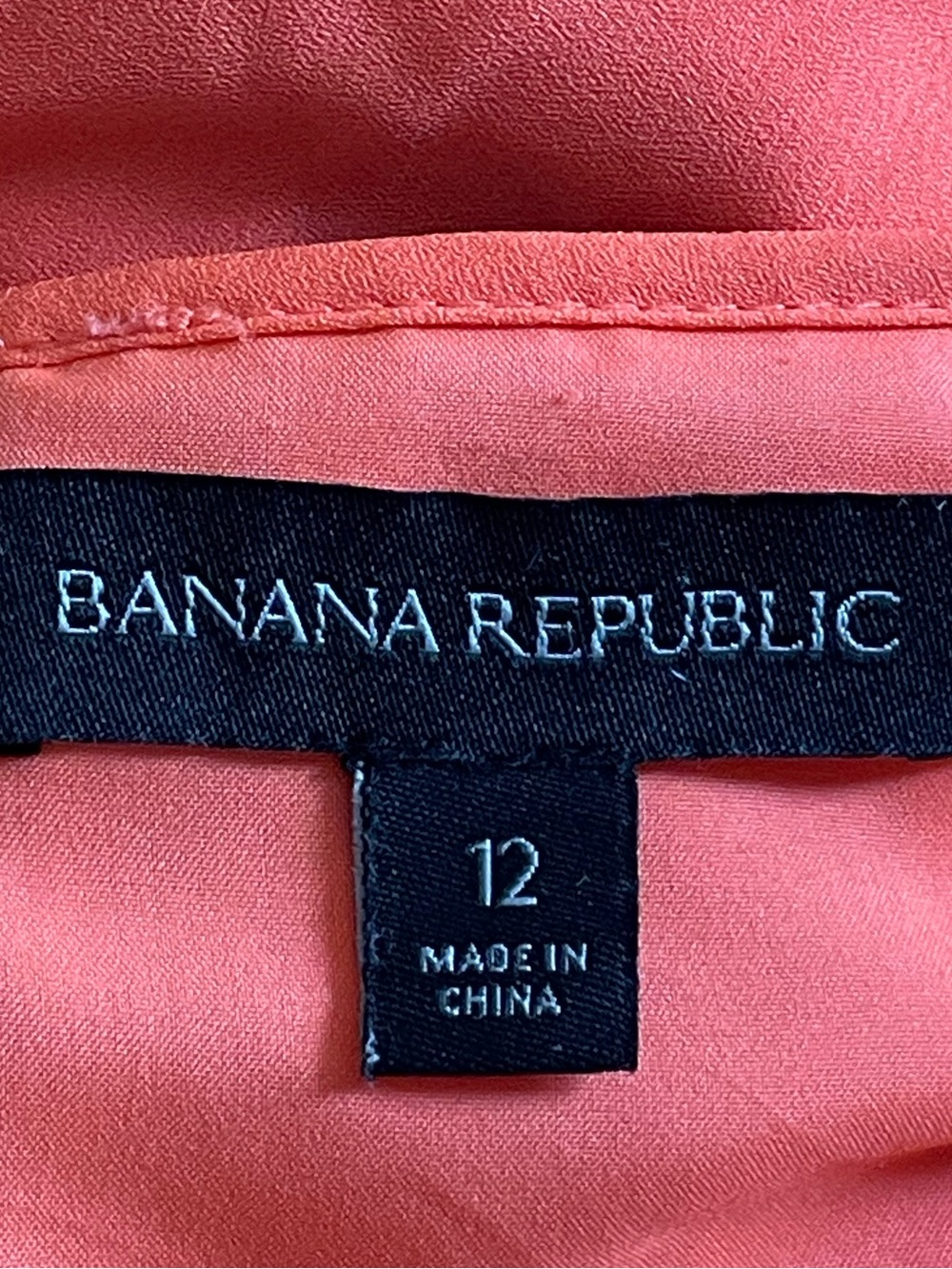 Banana Republic Coral Pleated Sleeveless Shift Dress 12 Accordion Wedding Guest - Picture 7 of 15